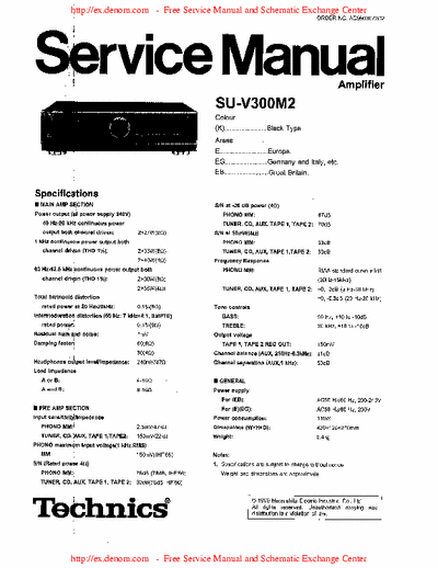 Technics SUV300 integrated amplifier