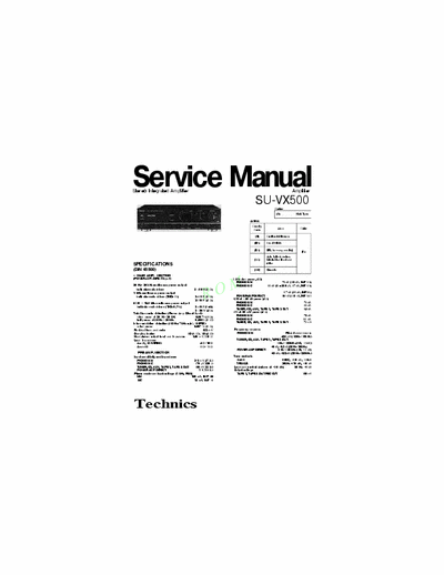 Technics SUVX500 integrated amplifier
