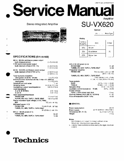 Technics SUVX620 integrated amplifier