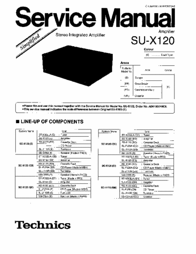Technics SUX120 integrated amplifier