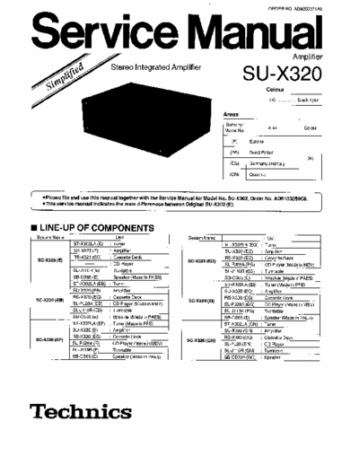 Technics SUX320 integrated amplifier