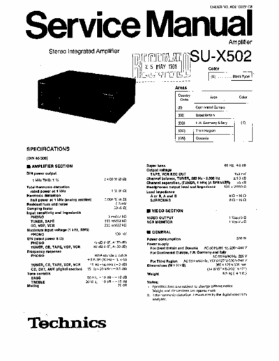Technics SUX502 integrated amplifier