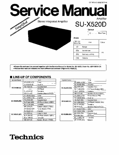 Technics SUX520D integrated amplifier