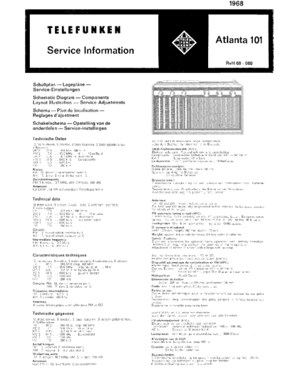 Telefunken Atlanta 101 service manual
