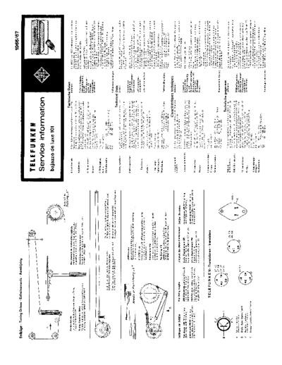 Telefunken Bajazzo de Luxe 101 service manual