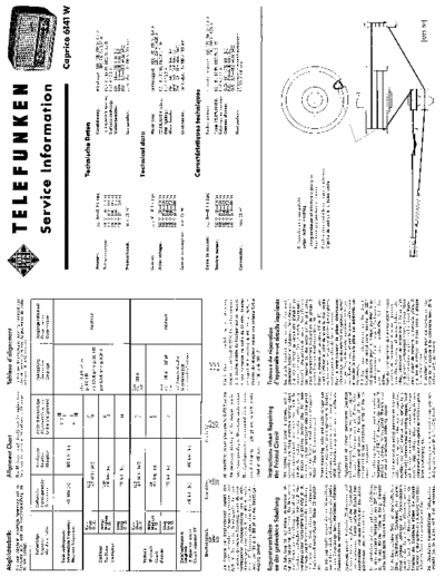 Telefunken Caprice 6141 W service manual