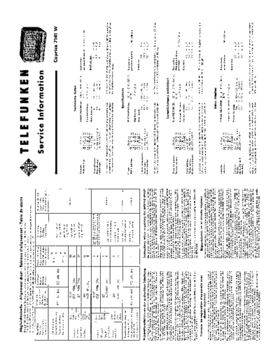 Telefunken Caprice 7141 W service manual