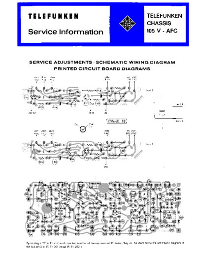 Telefunken chassis 105 V service manual