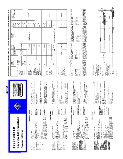 Telefunken Gavotte 5353 W service manual