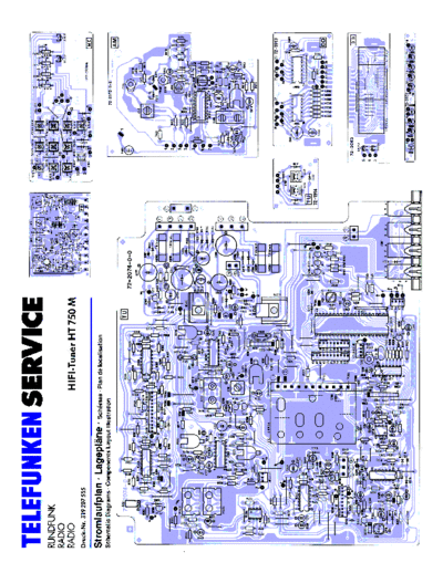 Telefunken HiFi-Tuner HT 750M schematic and prints