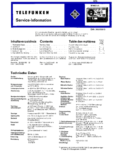 Telefunken M 443 hifi service manual