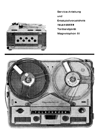 Telefunken Magnetophon 97 service manual