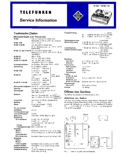 Telefunken Magnetophon 203 TS service manual