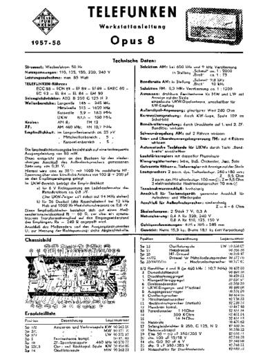 Telefunken Opus 8 service manual