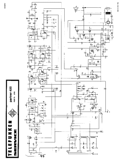 Telefunken Partner 400 service scheet and print