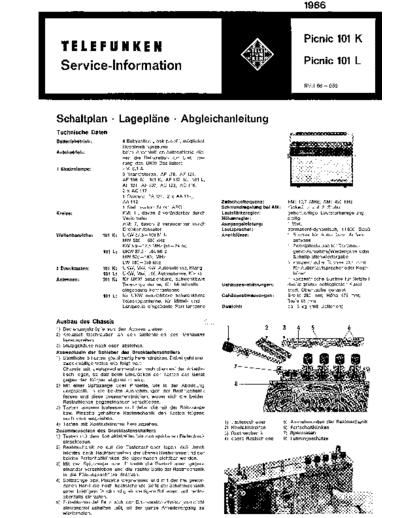Telefunken Picnic 101 service manual