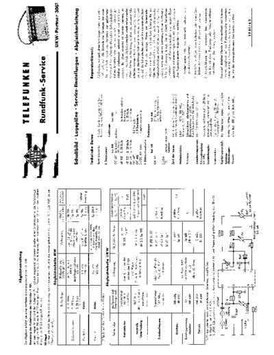 Telefunken UKW-Partner 3081 service manual