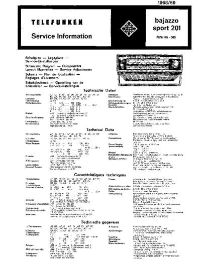 Telefunken bajazzo sport 201 service manual