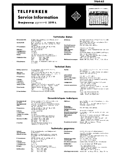 Telefunken bajazzo sport 3591 L service manual