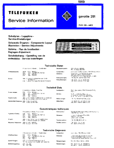Telefunken Gavotte 201 service manual