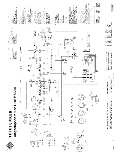 Telefunken magnetophon 201 de Luxe service manual