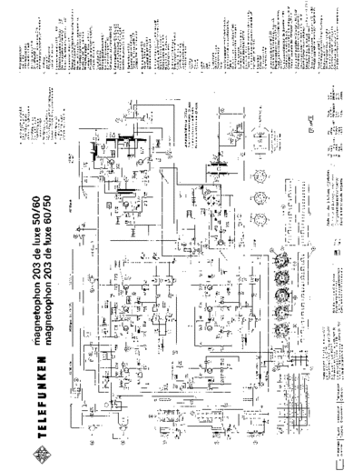 Telefunken Magnetophon 203 de luxe service manual