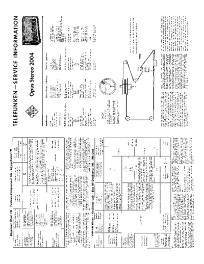 Telefunken opus stereo 2004 service manual