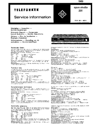 Telefunken opus studio 201 service manual