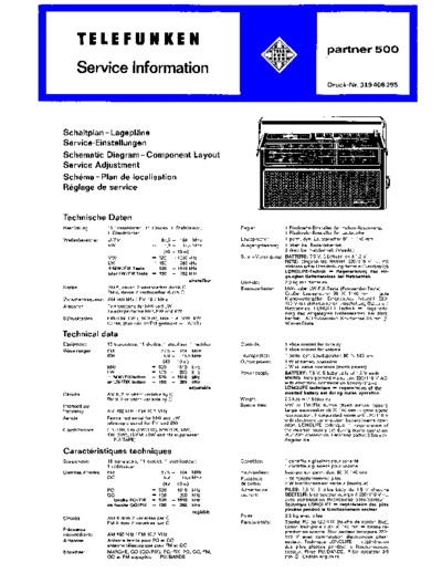 Telefunken Partner 400 service manual