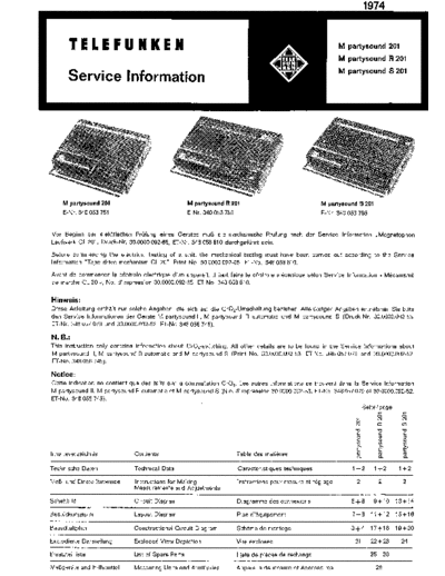 Telefunken partysound 201 service manual