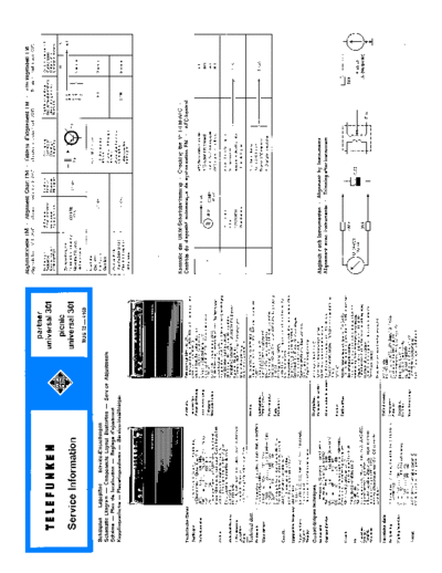 Telefunken Picnic universal 301 partner universal 301 service manual