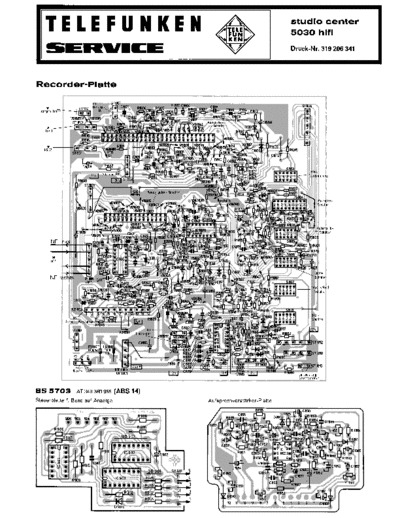 Telefunken studio center 5030 hifi service manual