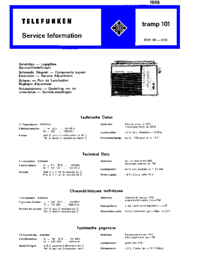 Telefunken tramp 101 service manual