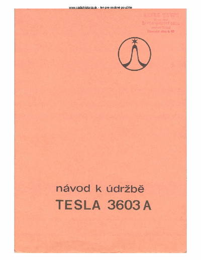 Tesla 3603A tuner