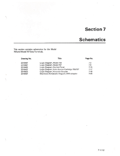 texas 703 schematics only of this compact thermal printer with keyboard.
known problem is the subD 25 connector , quality is too low. replace with wrapping industrial version is better than this low cost one.