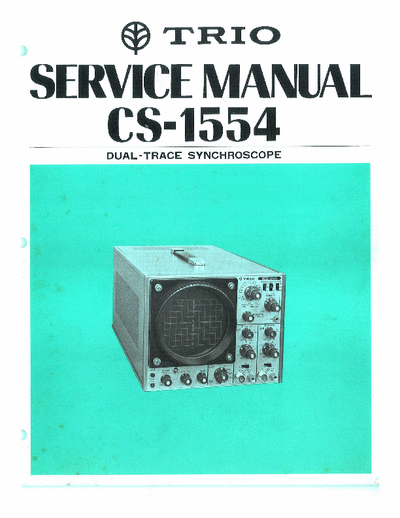 Trio CS-1554 Service Manual for Trio CS-1554, same as already posted, but all in one PDF