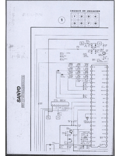 Sanyo Tv SANYO CLP 6024 - CLP 6029 - CLP 3024 - CLP 2143 Esquema - Diagrama - Tv SANYO CLP 6024 - CLP 6029 - CLP 3024 - CLP 2143 - Chasis MAIN TN1587 " desde Argentina Para Todos"