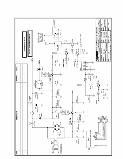 century USR1900 diagrama esquematico