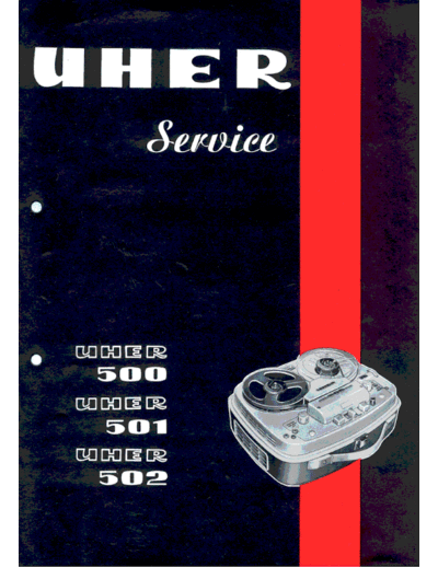 Uher 500 501 502 service manual