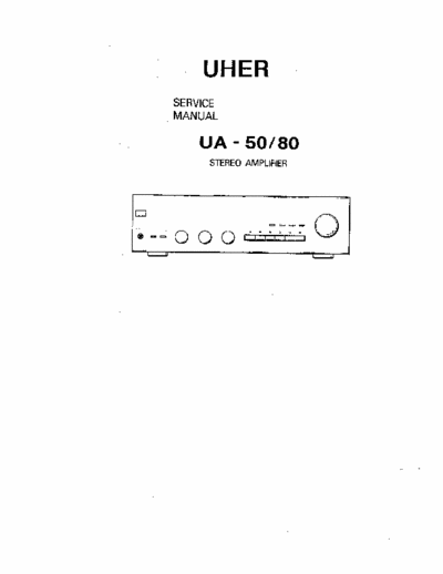 Uher UA50, UA80 amplifier