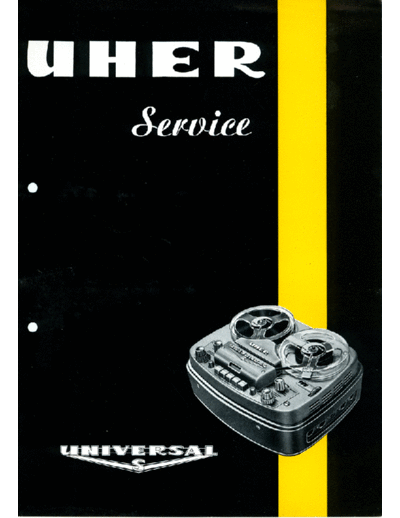 Uher Universal S service manual