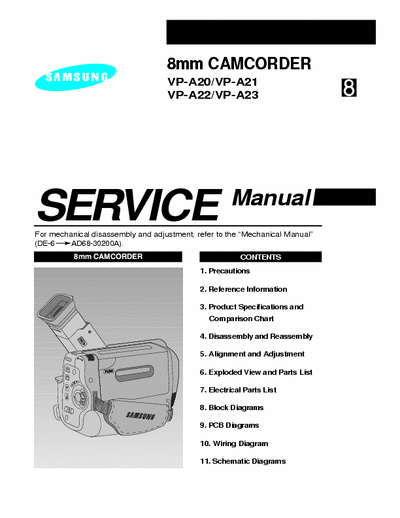 panasonic VP-A20_VP-A21_VP-A22_VP-A23 VP-A20_VP-A21_VP-A22_VP-A23 service manual