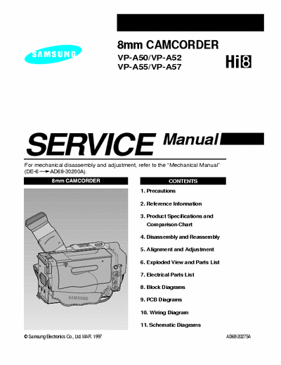 panasonic VP-A50_VP-A52_VP-A55_VP-A57 VP-A50_VP-A52_VP-A55_VP-A57 service manual