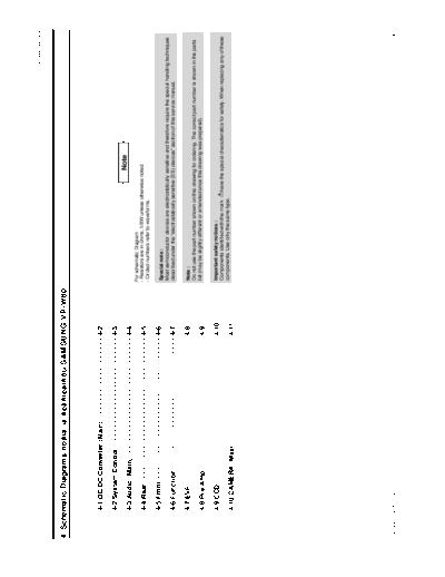 Samsung VP-W80 Schematics