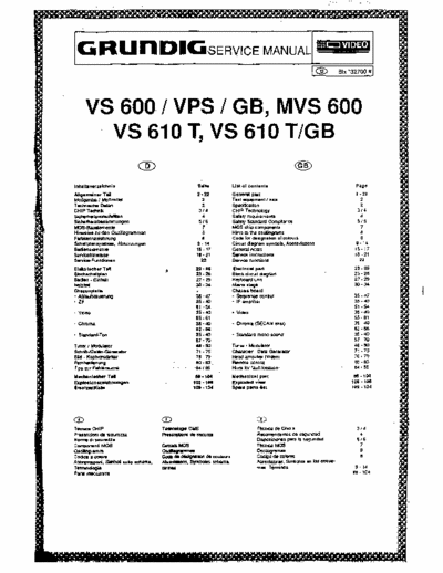 Grundig VS600, MVS600, VS610T/GB Service Manual Vcr Recorder - (15.911Kb) part 1/8 - pag. 75