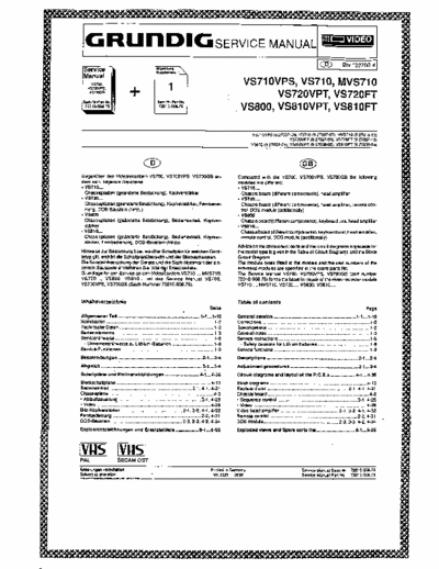 Grundig VS710 (VPS), MVS710, VS720FT (VPT), VS800 (VPT) (FT) Service Manual Video Recording (GB) (DE) - (8.121Kb) 4 Part File - pag. 38