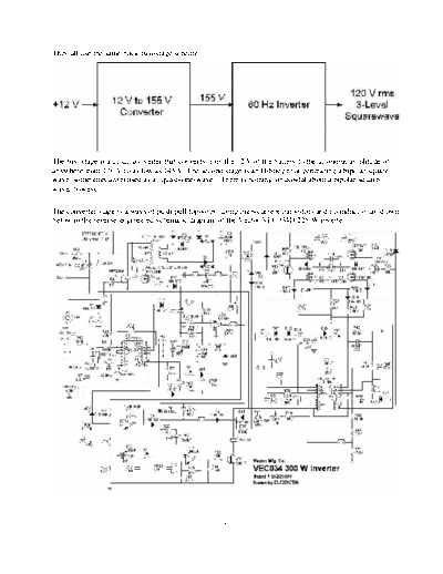 VECTOR VEC034 Power inverter schematic diagram