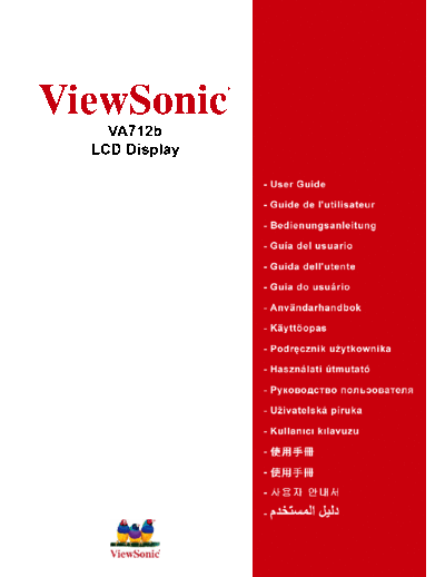 ViewSonic VA712 ViewSonic VA712 CD Monitor user manual