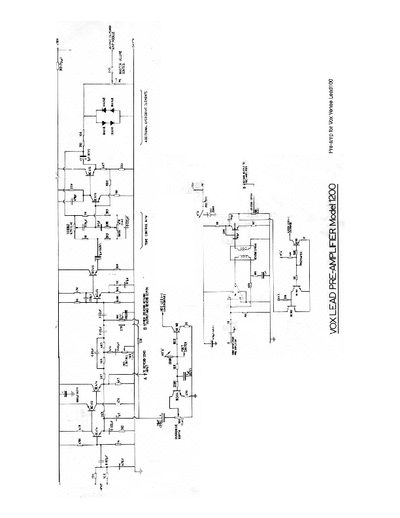 Vox Lead100 preamplifier