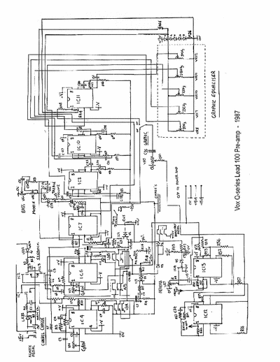 Vox Lead100 (1987) preamplifier
